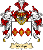 Welsh Family Coat of Arms (v.25) Merfyn (FRYCH, King of Gwynedd )