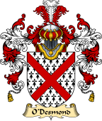 Irish Family Coat of Arms (v.25) O'Desmond