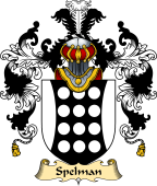 English Family Coat of Arms (v.25) Spelman or Spilman