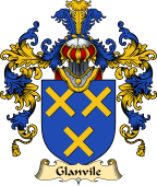 English Family Coat of Arms (v.25) Glanvile or Glanville