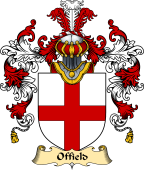 English Family Coat of Arms (v.25) Offield or Ofield