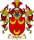 English Family Coat of Arms (v.25) Monins