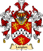 Welsh Family Coat of Arms (v.25) Langton (Sir William-of Henllys, Gower)