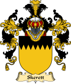 English Family Coat of Arms (v.25) Skerett or Skerit