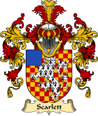 English Family Coat of Arms (v.25) Scarlett