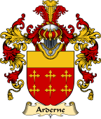 English Family Coat of Arms (v.25) Arderne