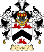 Irish Family Coat of Arms (v.25) O'Lehane or Leehan