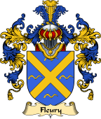 Irish Family Coat of Arms (v.25) Fleury or Furey