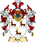 English Family Coat of Arms (v.25) Rone or Roan