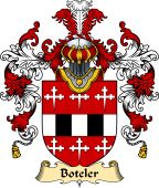 English Family Coat of Arms (v.25) Boteler