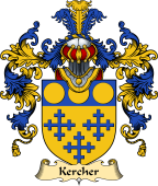 English Family Coat of Arms (v.25) Kercher