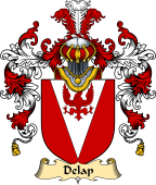 Irish Family Coat of Arms (v.25) Delap or O'Lappin