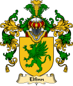 Welsh Family Coat of Arms (v.25) Elfinn (AP GWYDDNO)