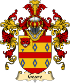 English Family Coat of Arms (v.25) Geare