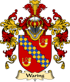 English Family Coat of Arms (v.25) Waring