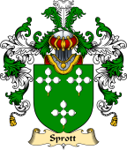 English Family Coat of Arms (v.25) Sprott