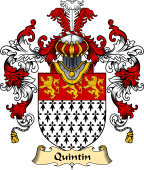 English Family Coat of Arms (v.25) Quintin or Quinton