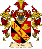 English Family Coat of Arms (v.25) Pedder