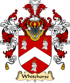 English Family Coat of Arms (v.25) Whitehorse