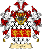 English Family Coat of Arms (v.25) Blithe or Blythe