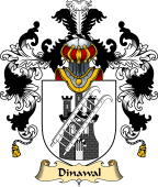 Welsh Family Coat of Arms (v.25) Dinawal (Descended from Tydwal Gloff)