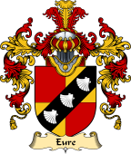 Welsh Family Coat of Arms (v.25) Eure (Commander of Slebech, Pembrokeshire)