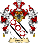 English Family Coat of Arms (v.25) Sexton