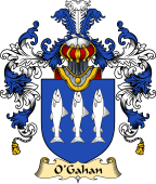 Irish Family Coat of Arms (v.25) O'Gahan or Gahon