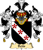 English Family Coat of Arms (v.25) Betts