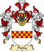 English Family Coat of Arms (v.25) Purdey or Purdy