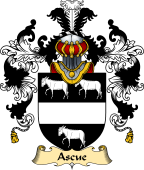 English Family Coat of Arms (v.25) Ascue