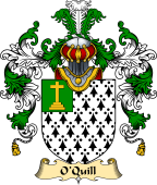 Irish Family Coat of Arms (v.25) O'Quill