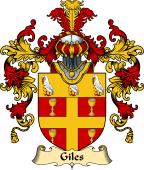 English Family Coat of Arms (v.25) Giles or Gyles