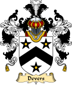 English Family Coat of Arms (v.25) Devers or Deveris