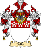 English Family Coat of Arms (v.25) Bellet