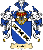 English Family Coat of Arms (v.25) Castell