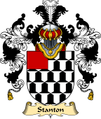 English Family Coat of Arms (v.25) Stanton or Staunton