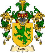 Welsh Family Coat of Arms (v.25) Sutton (of Haverfordwest, Pembrokeshire)