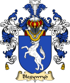 Welsh Family Coat of Arms (v.25) Blegywryd (AP DINAWAL)