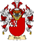 English Family Coat of Arms (v.25) Bidon