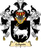 Welsh Family Coat of Arms (v.25) Celynin (AP RHIRID )