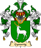 Welsh Family Coat of Arms (v.25) Cynwrig (FYCHAN -or CWNWS DDU)