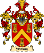 Welsh Family Coat of Arms (v.25) Watkins (of Pembrokeshire)