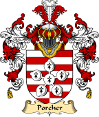 English Family Coat of Arms (v.25) Porcher