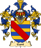 English Family Coat of Arms (v.25) Gant or Gaunt