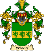 English Family Coat of Arms (v.25) Wheeler or Wheler