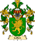 English Family Coat of Arms (v.25) Collen or Collings