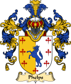 English Family Coat of Arms (v.25) Phelps