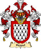 English Family Coat of Arms (v.25) Heppel