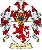 Irish Family Coat of Arms (v.25) Russell